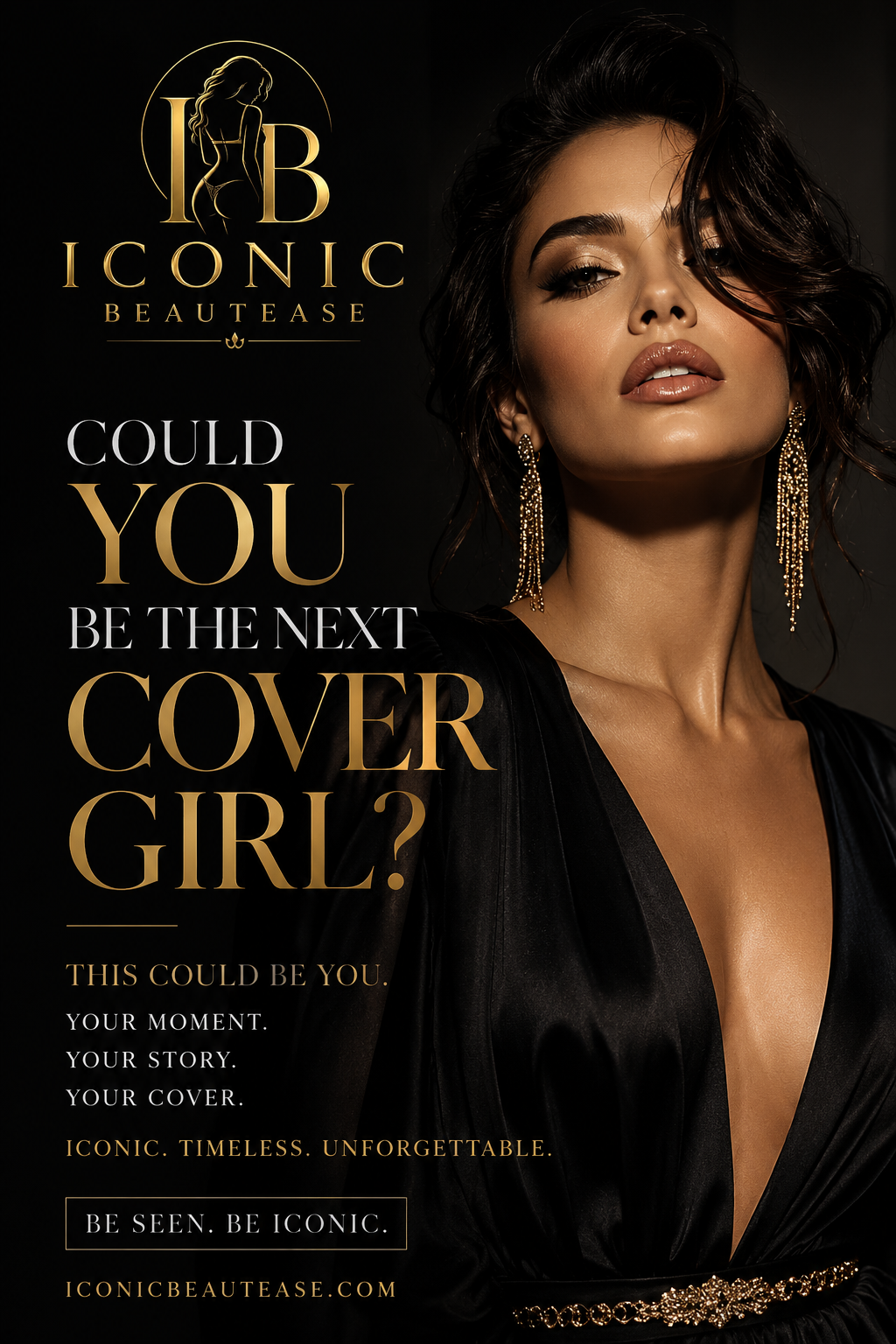 Iconic Beautease Cover Model Advertisement
